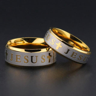 Stainless Steel  Jesus Cross Ring - Trendy Planet