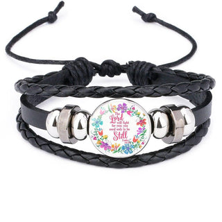 Proverbs Charm Leather Wrap Women Bracelet - Trendy Planet