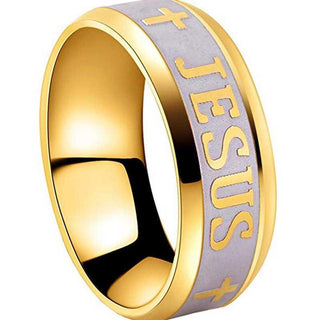 Stainless Steel  Jesus Cross Ring - Trendy Planet