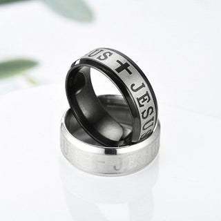 Stainless Steel  Jesus Cross Ring - Trendy Planet