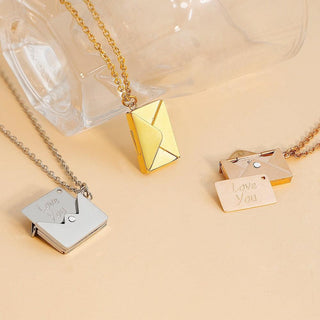 Envelope Locket Necklace - Trendy Planet