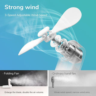 Mini Rechargeable 3in1 Pocket Fan - Trendy Planet