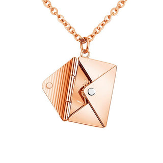 Envelope Locket Necklace - Trendy Planet