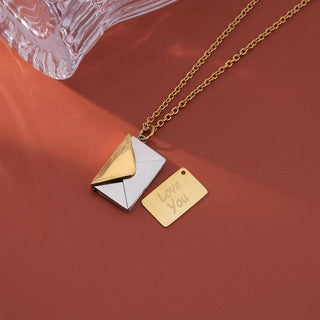 Envelope Locket Necklace - Trendy Planet