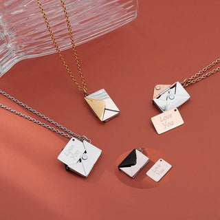 Envelope Locket Necklace - Trendy Planet