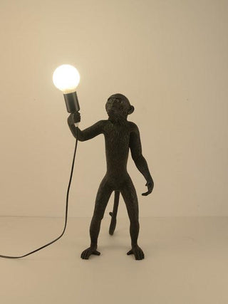 Modern Black Monkey Lamp Hemp Rope Pendant Lights - Trendy Planet